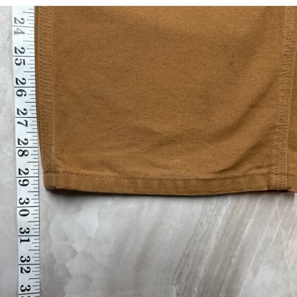 Vintage Carhartt Carpenter Work Pants 42X30 Brown Washed Duck Canvas Relaxed Fit - Picture 4 of 5